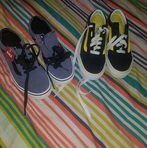 Two pairs of vans